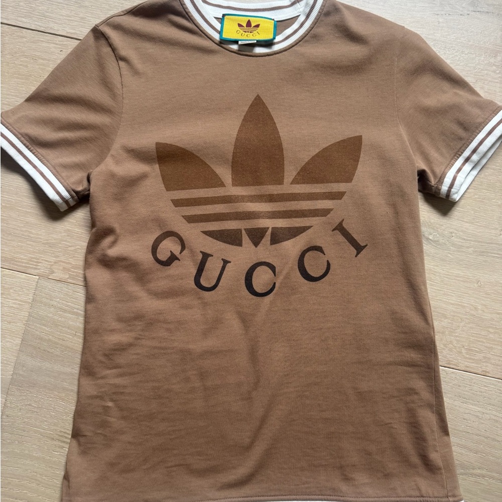 Gucci Brown and White Logo Crewneck